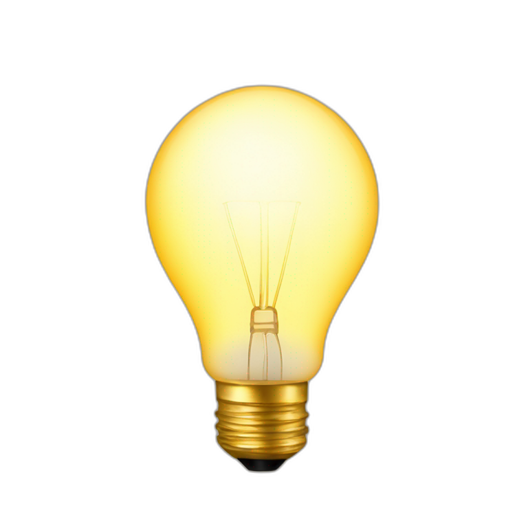 bulb glow emoji