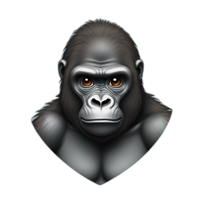 gorilla heart emoji emoji
