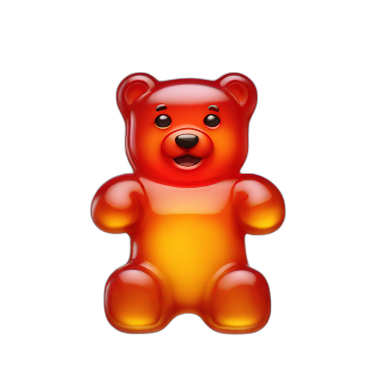 One Gummy bear emoji