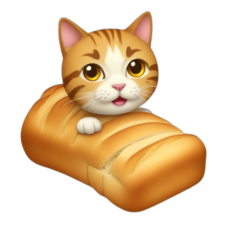 bread with cat emoji