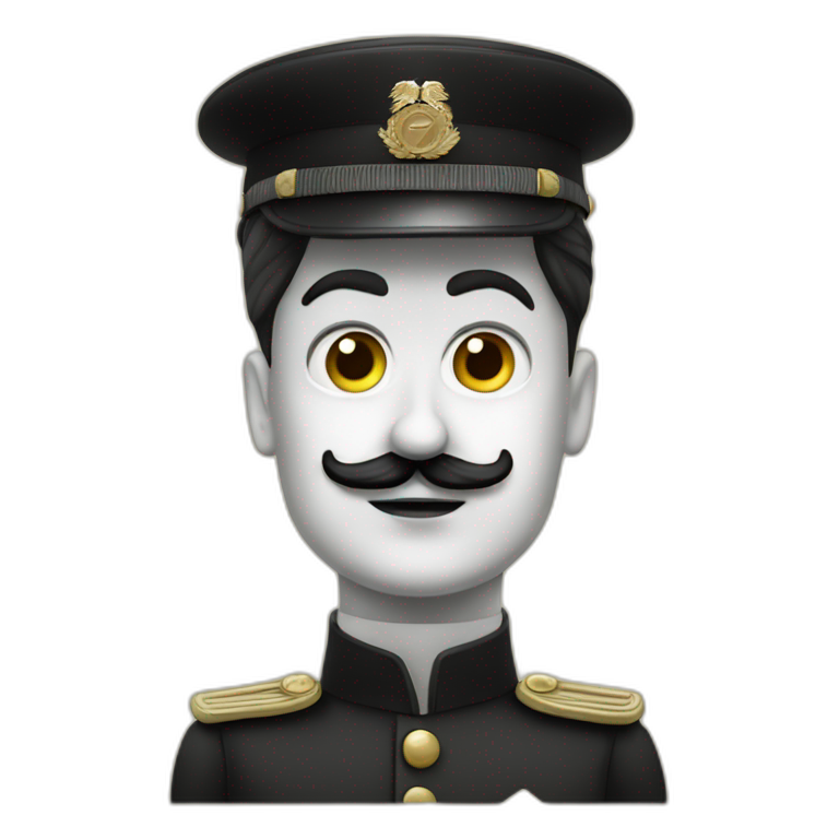 Chaplin as German dictator emoji