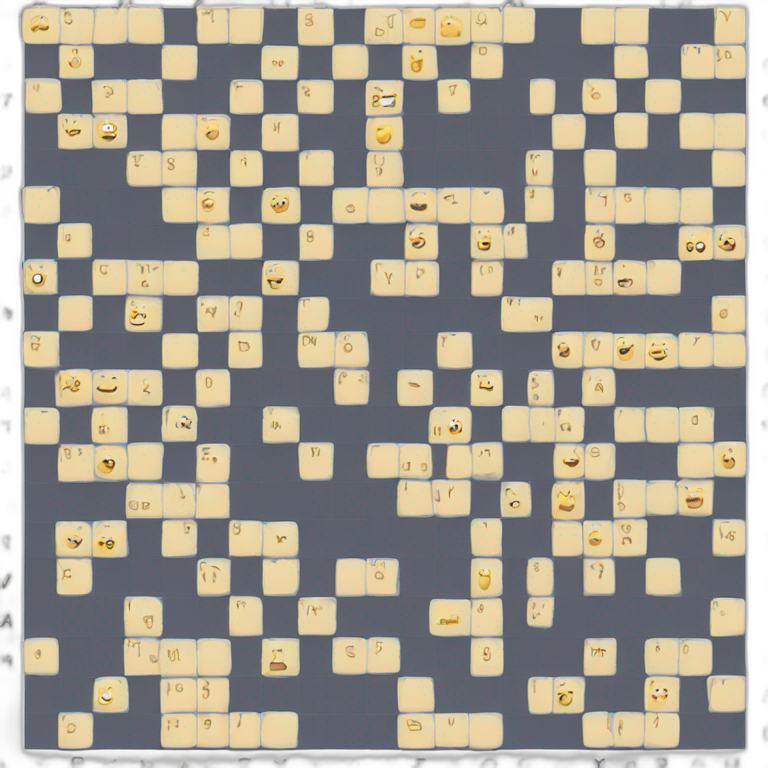 Crossword puzzle emoji