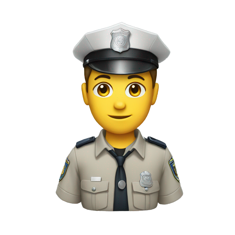 a police uniform clothes shirt emoji