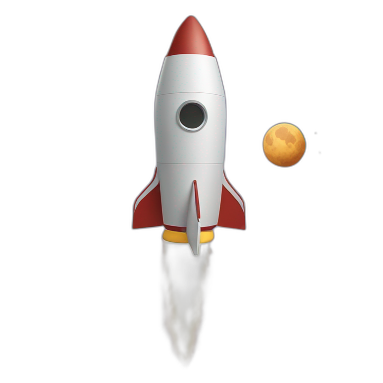 elon ridding a rocket into space emoji