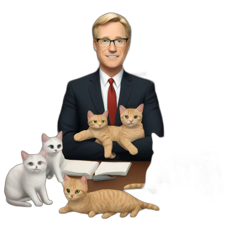 Senator armstrong with cats emoji