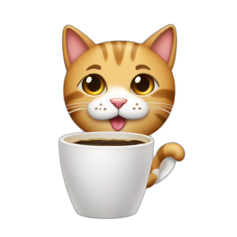 coffee-cat emoji