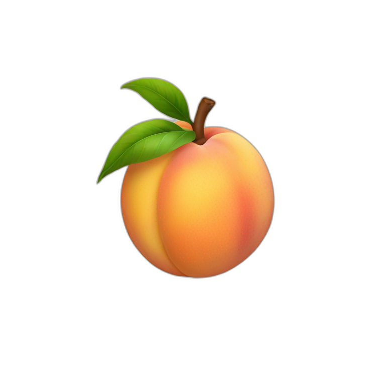 Peach that looks like emoji
