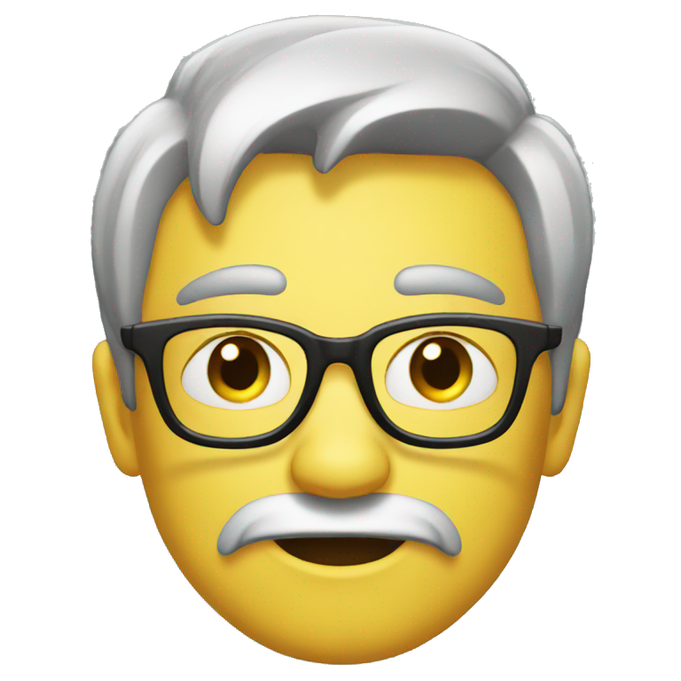 Distorted nerd emoji emoji