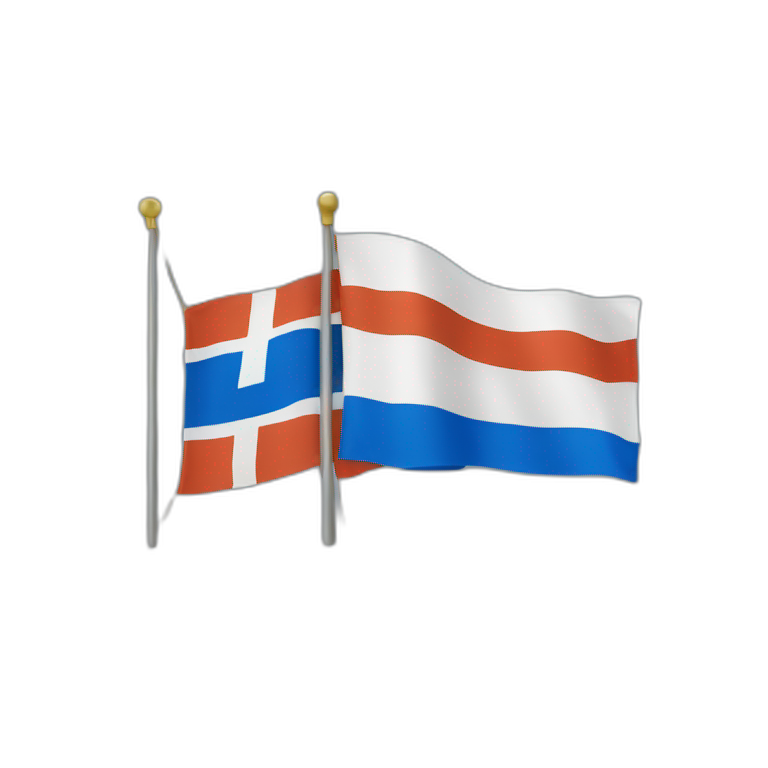 flag of Ingria and Finland emoji
