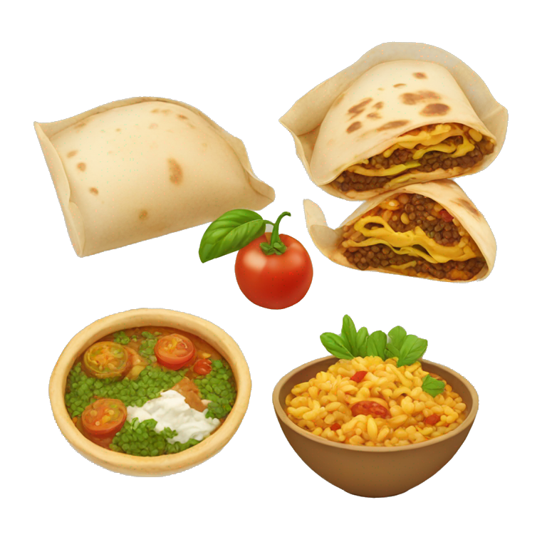 Middle east food emoji