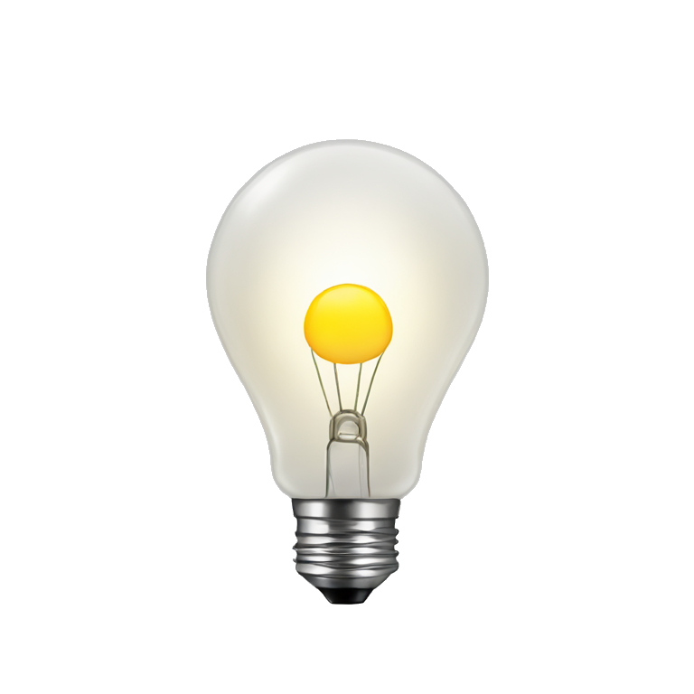 light bulb emoji