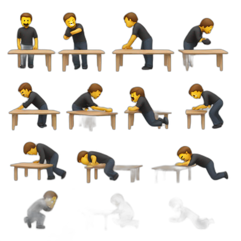 Developer doing a table flip  emoji