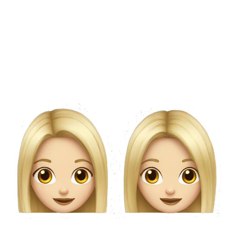 two--girls-best-friends-darkhair-blonde emoji