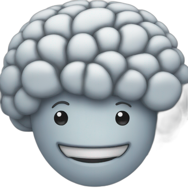 happy brain emoji