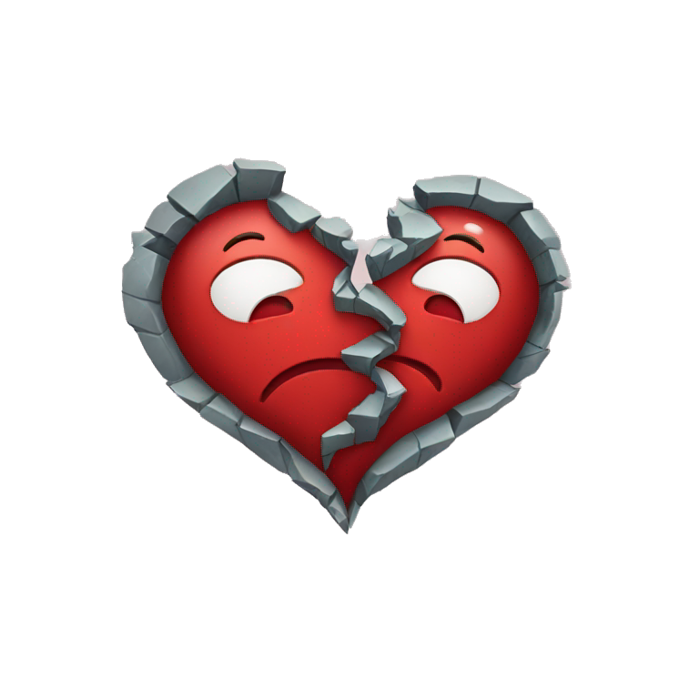 Broken heart emoji