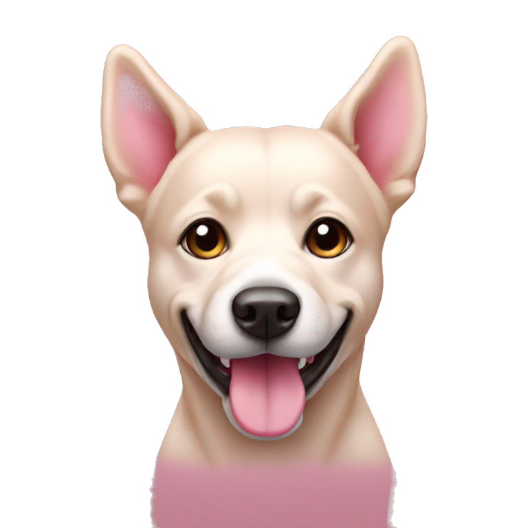 Dog pink emoji