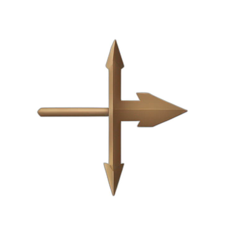 Arrow, point left, simple emoji