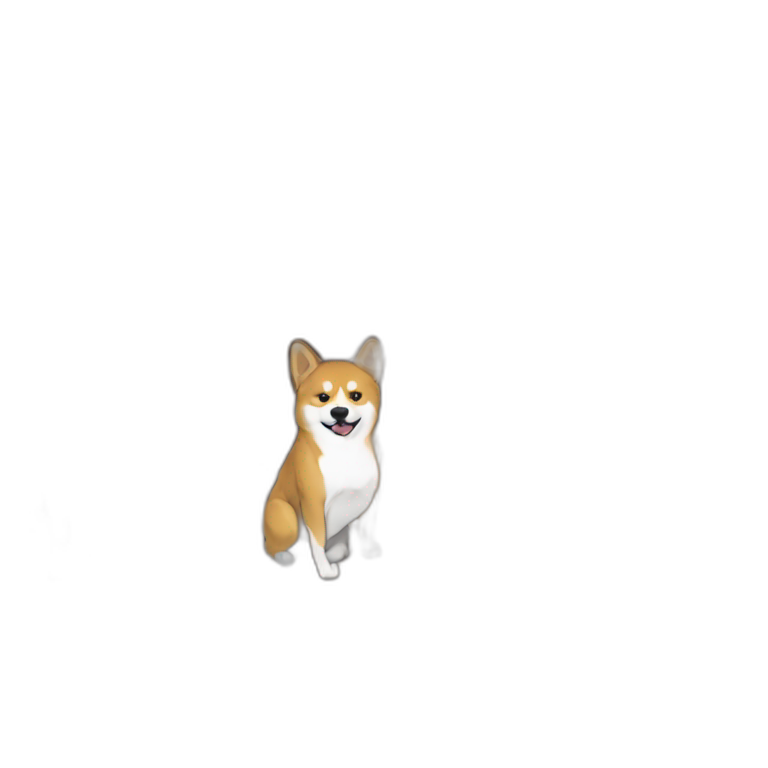 Dog Shiba Inu drip drill jacket emoji