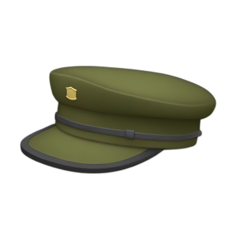 a Military cap emoji