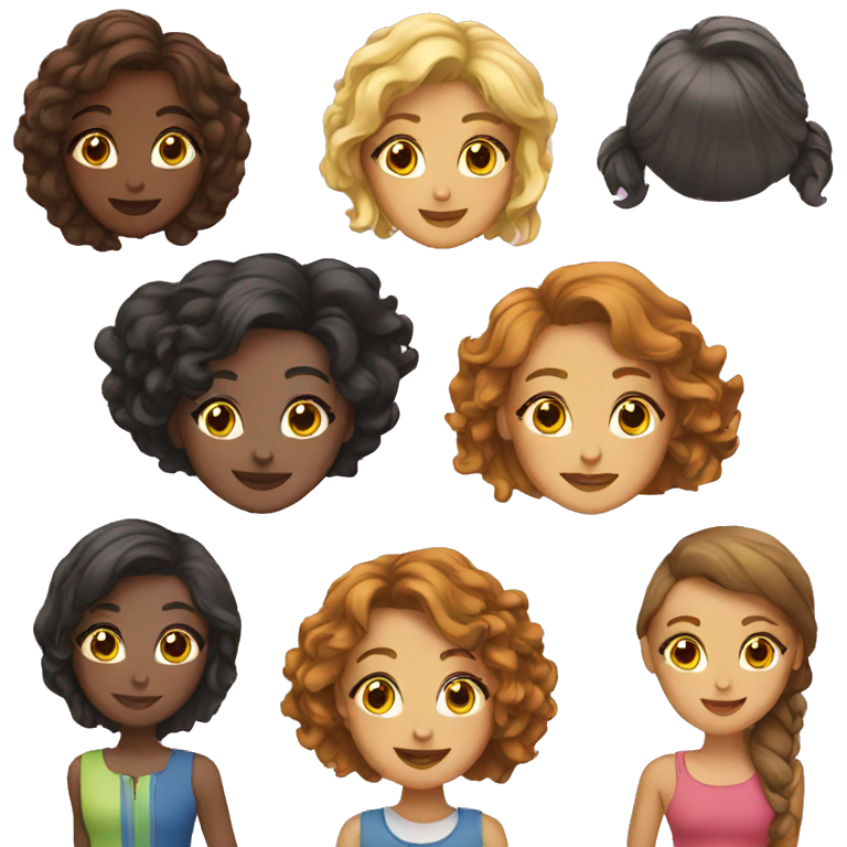 group of girls emoji