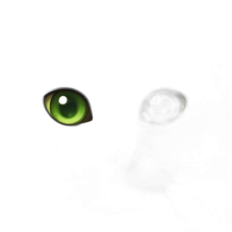 british shorthair cat with green eyes emoji