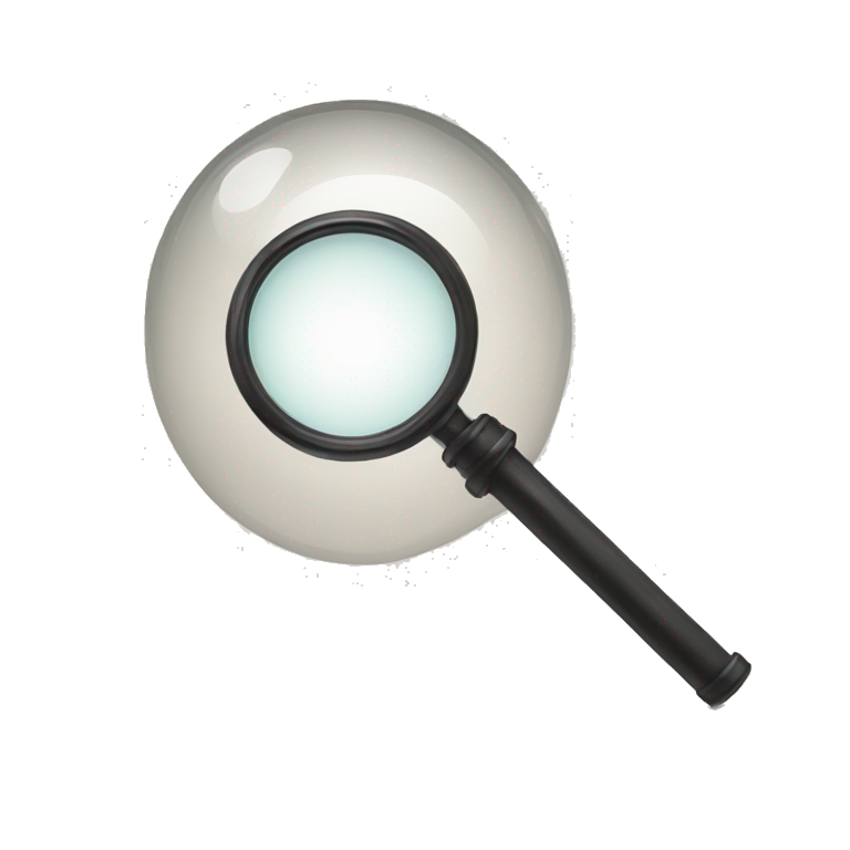 magnifying glass emoji