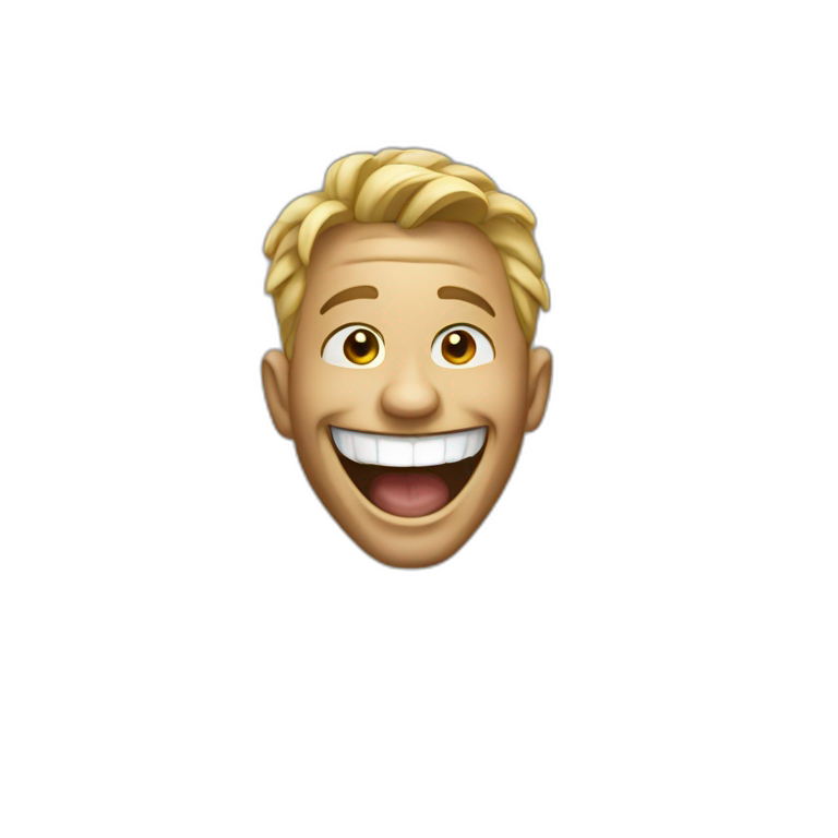 Dj crazy laughing emoji