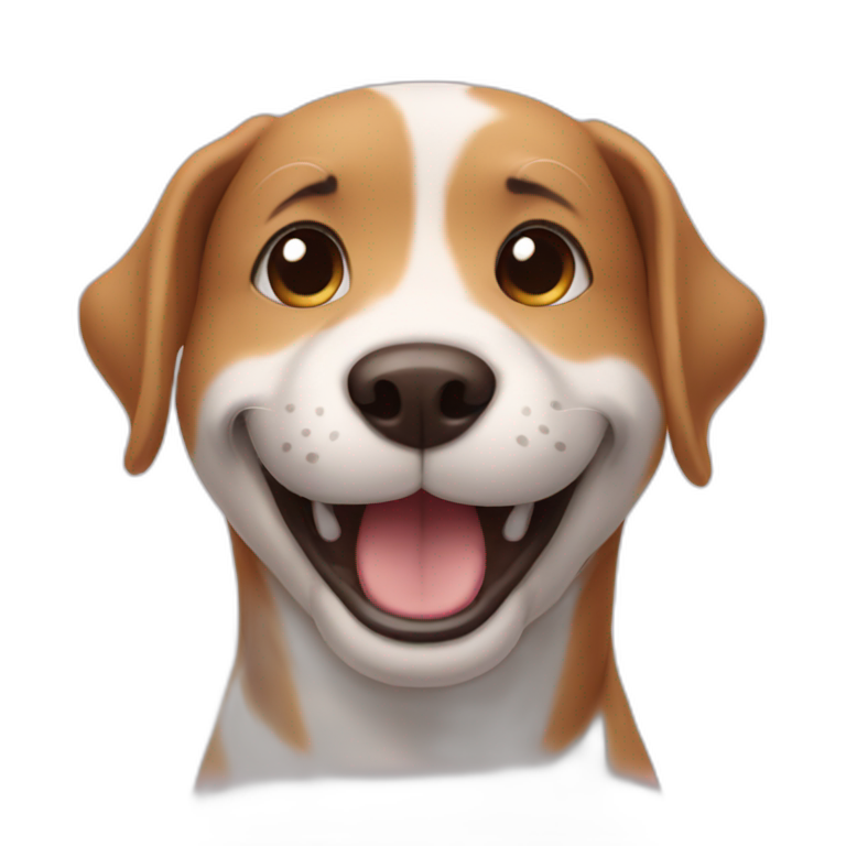 Smiling dog emoji
