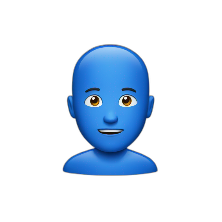 Blue screen emoji