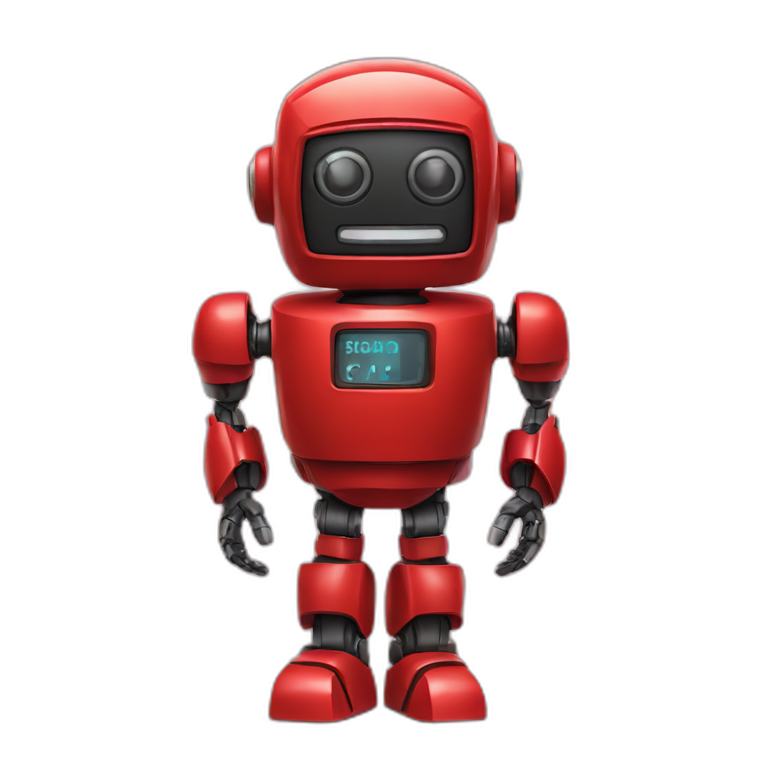 red robot number 10 emoji
