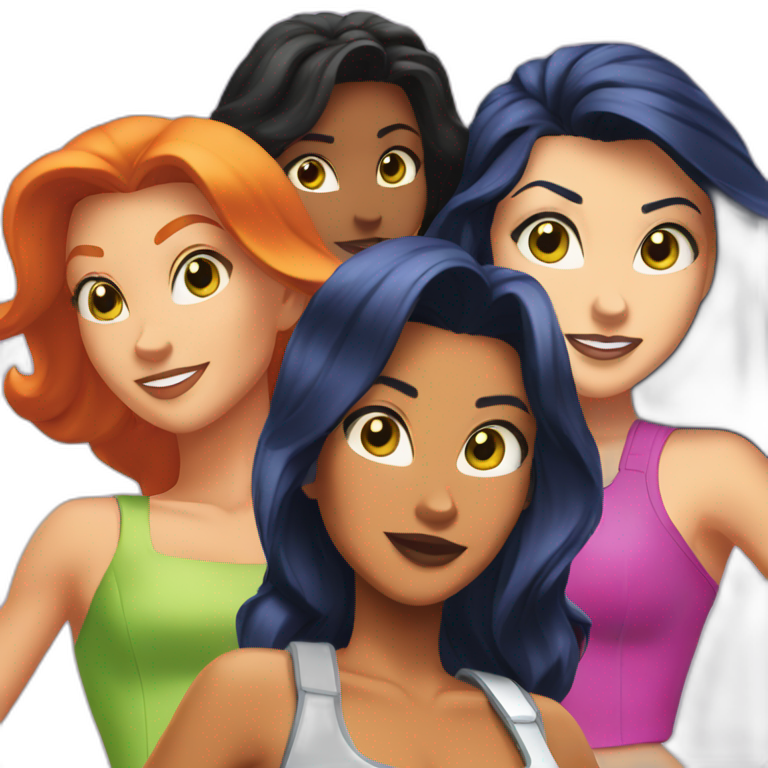 totally spies three girls emoji