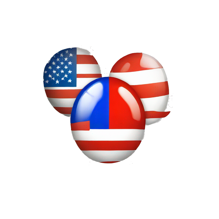 Russia versus USA emoji