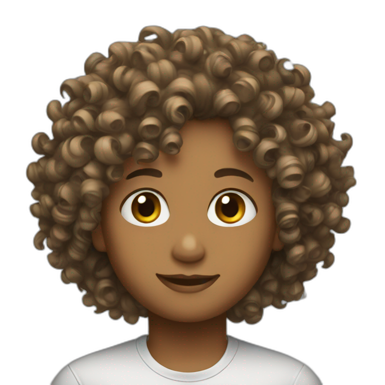 curly hair  emoji