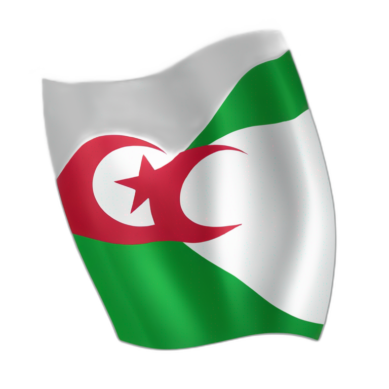 the flag of the country algeria emoji