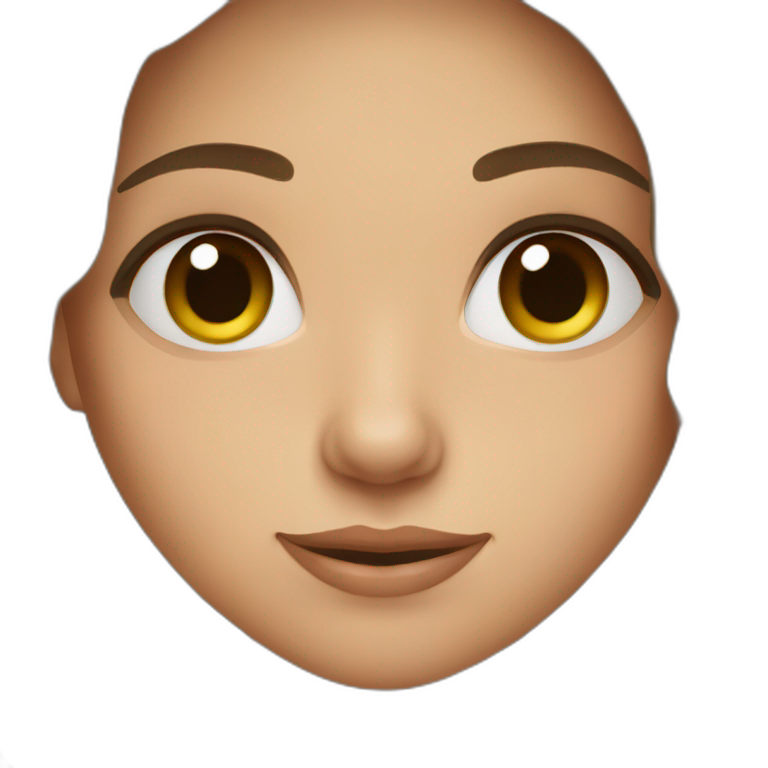 russian girl brown hair emoji
