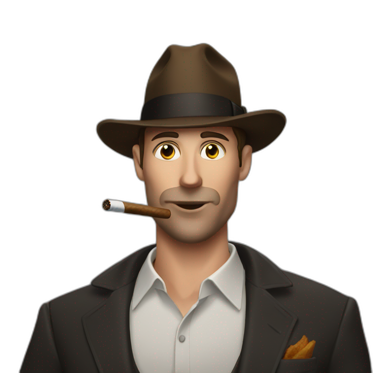 Andrew tate smoking cigar emoji