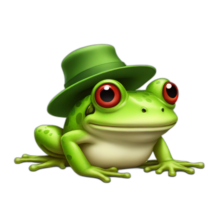 mr frog red hat emoji
