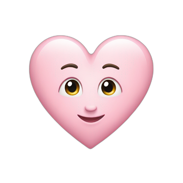 Light pink Heart emoji