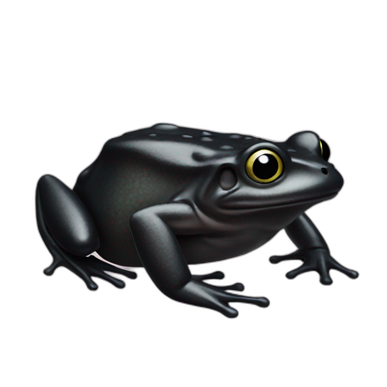 Black frog emoji