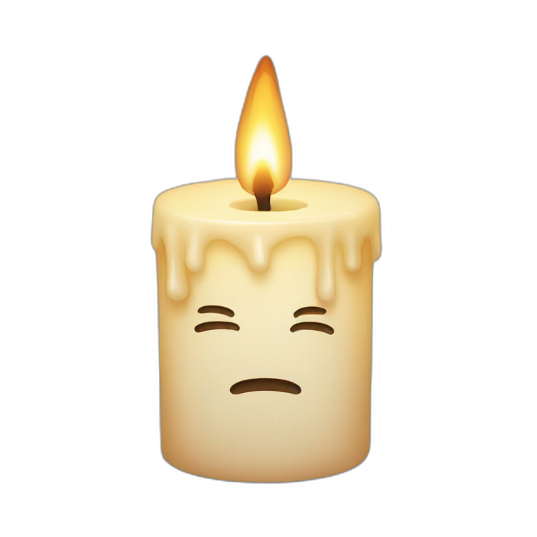 candle hurt emoji