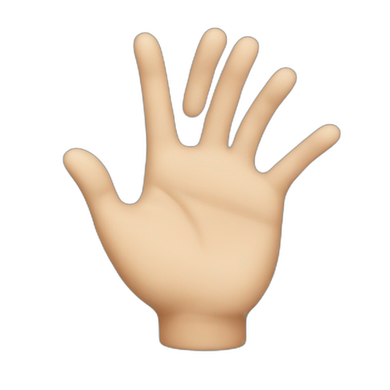hello hand gesture emoji