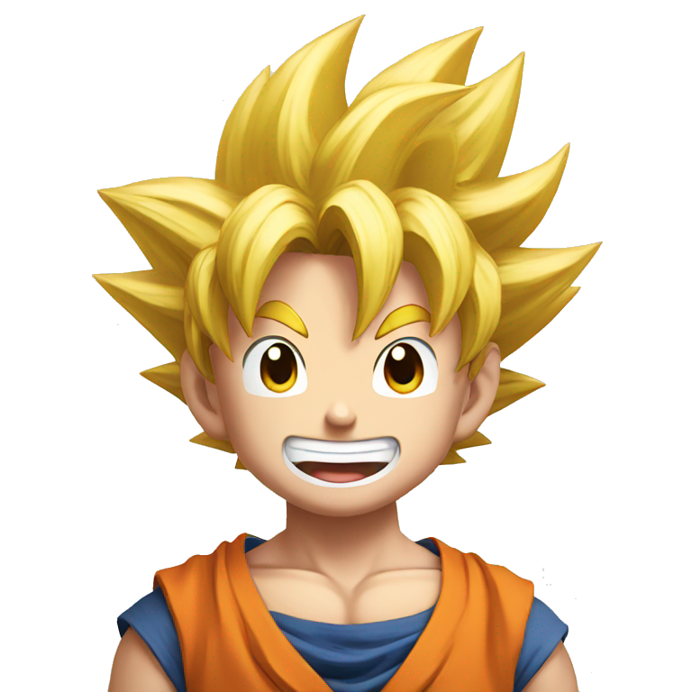 Son Goku smiling emoji