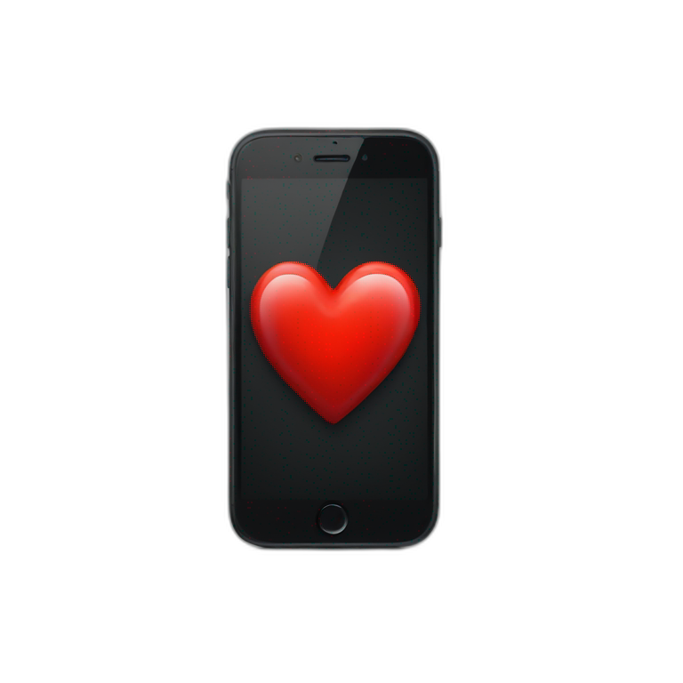 iphone red heart emoji