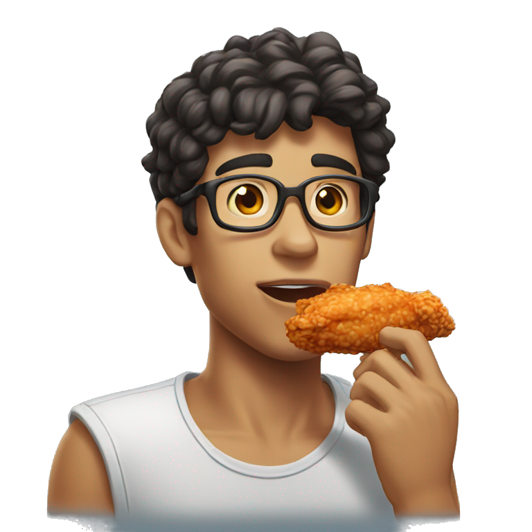 T1 Faker eating fried Chicken emoji