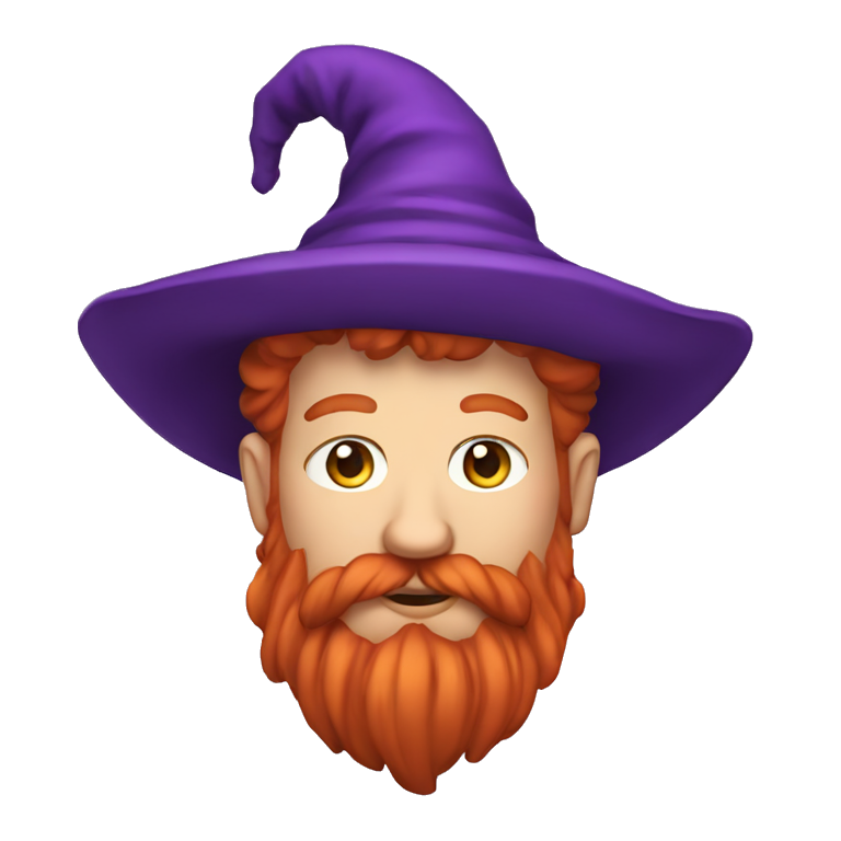 redbearded fat wizard purple clothes emoji