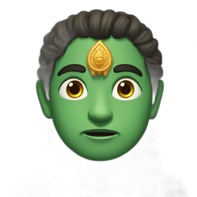 Frightened Lord murugan emoji
