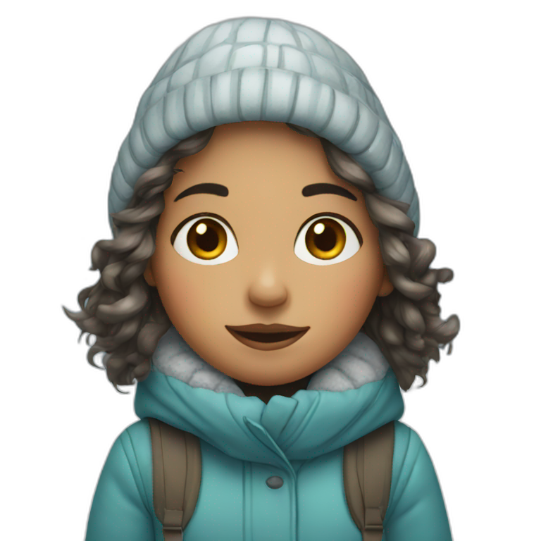 Girl in winter emoji