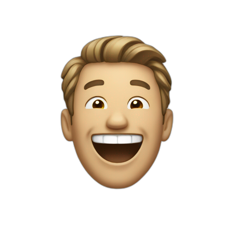 Man laughing emoji
