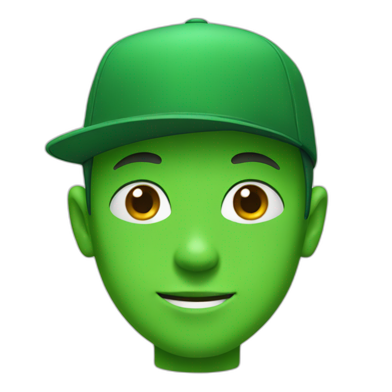 kid with green hat emoji