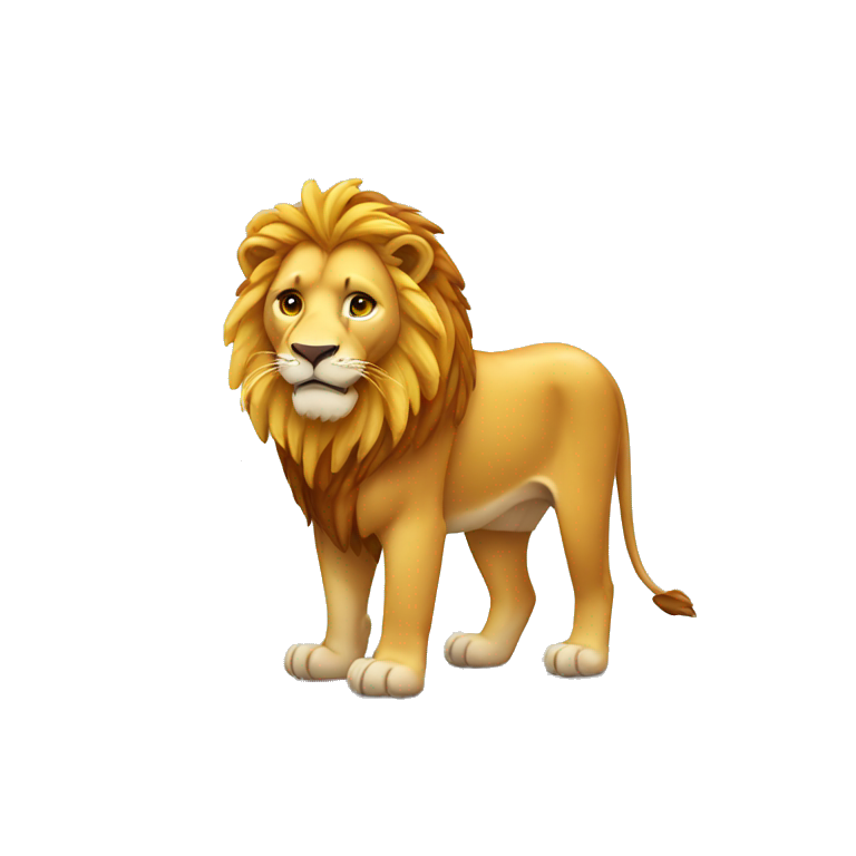 Lion with chips emoji
